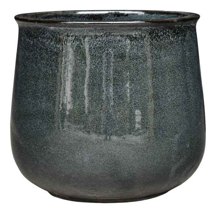 Lerkrukkesæt glaseret sort 3 stk.